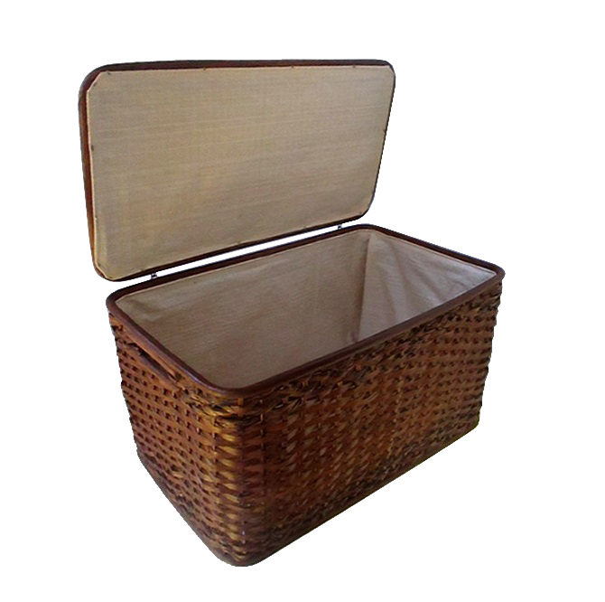 26-0061F/1 BAULE PORTA BIANCHERIA VIMINI CM 55X31X35 H 26-0061F/1 BAULE PORTA BIANCHERIA VIMINI CM 55X31X35 H